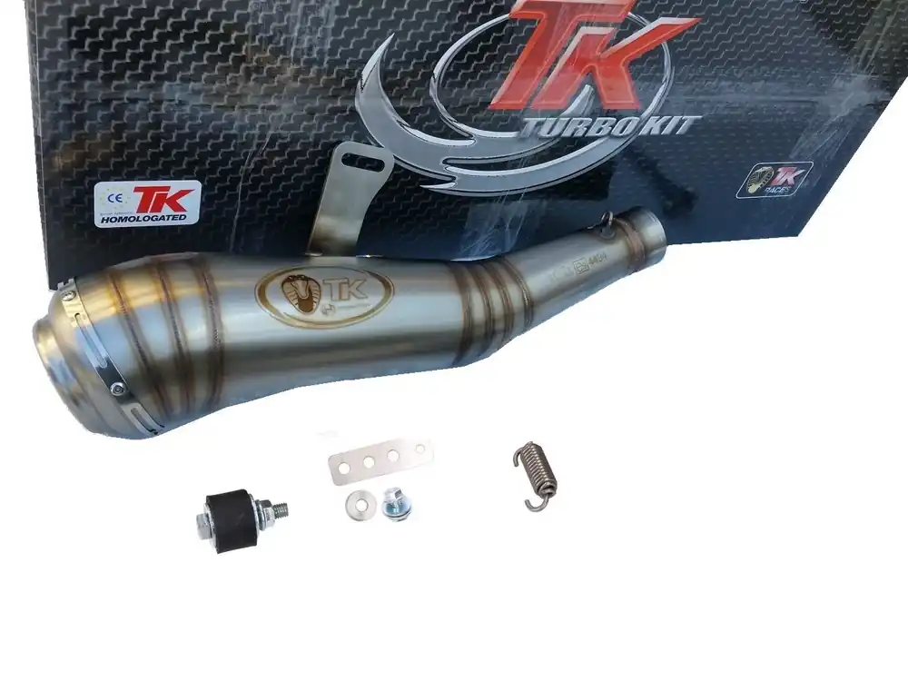 Turbokit GP Slip-On Edelstahl Sport Auspuff KTM Duke 125i 200 17-20 4T Preisknaller