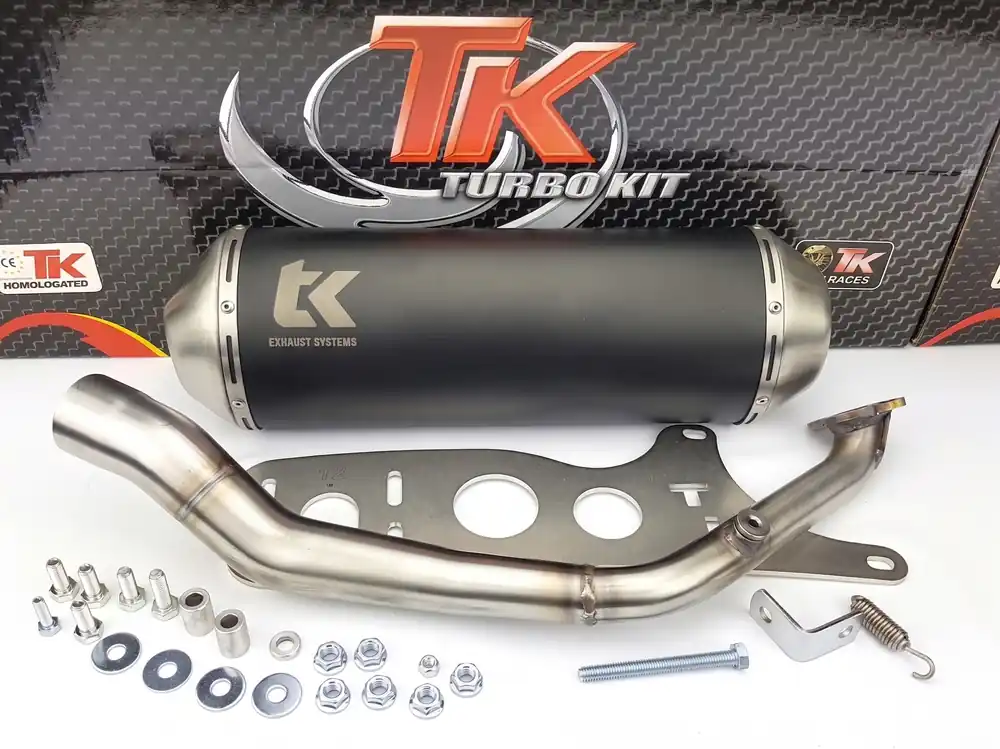 Solange Der Vorrat Reicht Turbo Kit Edelstahl Sport Auspuff Kymco Agility MMC One Movie XL 125