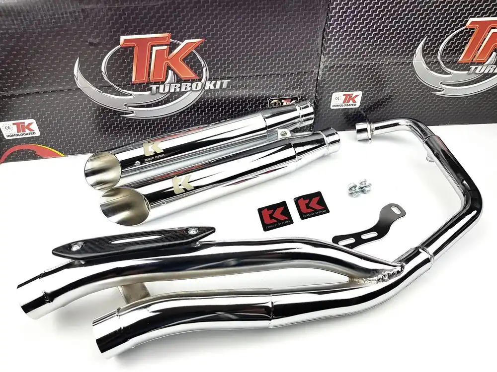 Angebot Turbo Kit Custom Chrom Sportauspuff Keeway Superlight 125 4T 06-16