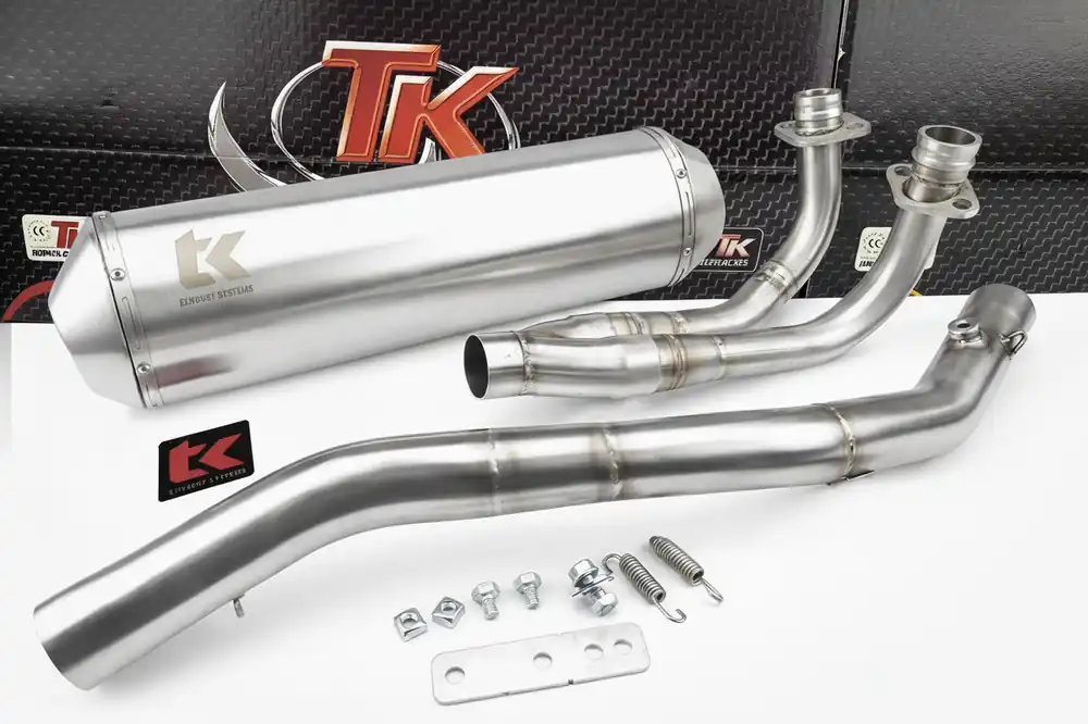 Turbo Kit Sport Edelstahl Auspuff KYMCO AK550 2017-2025 Auspuffanlage Top-Angebot