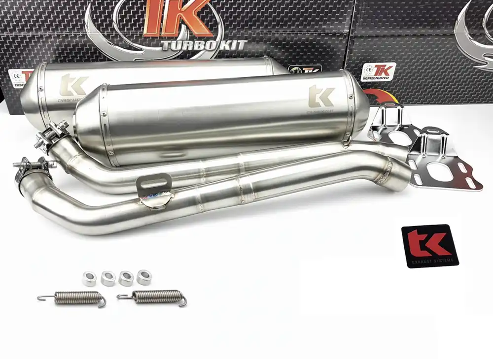 Edelstahl Sport Auspuff Turbokit X Road Honda Varadero XL 1000 V 4T Garantierte Lieferung