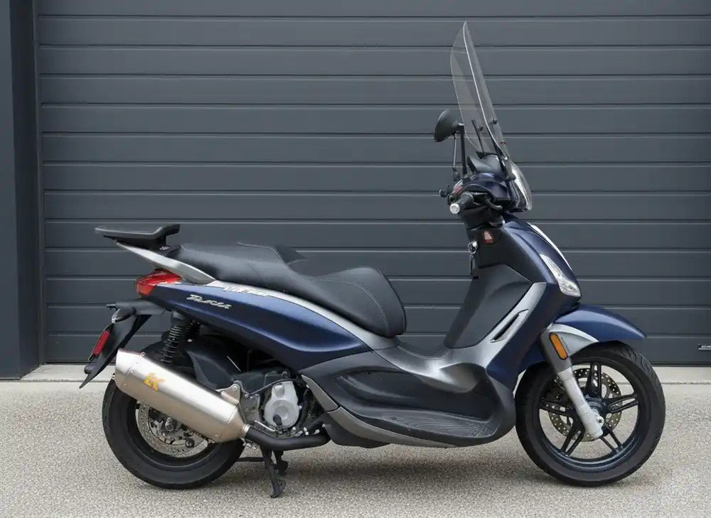 Turbo Kit Sport SLIP-ON Edelstahl Auspuff Piaggio Beverly 350 13-18 4T Preis Gesenkt