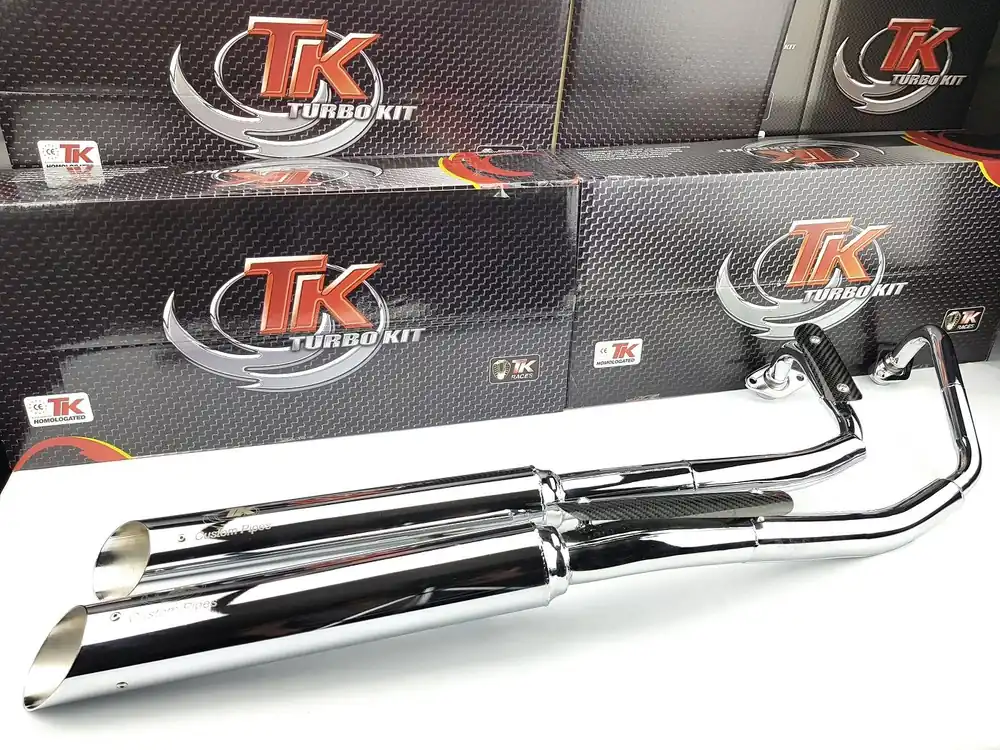 Turbo Kit Custom Chrom Ersatzauspuff Suzuki Intruder VL 250 LC 99-07 Wochenendangebot
