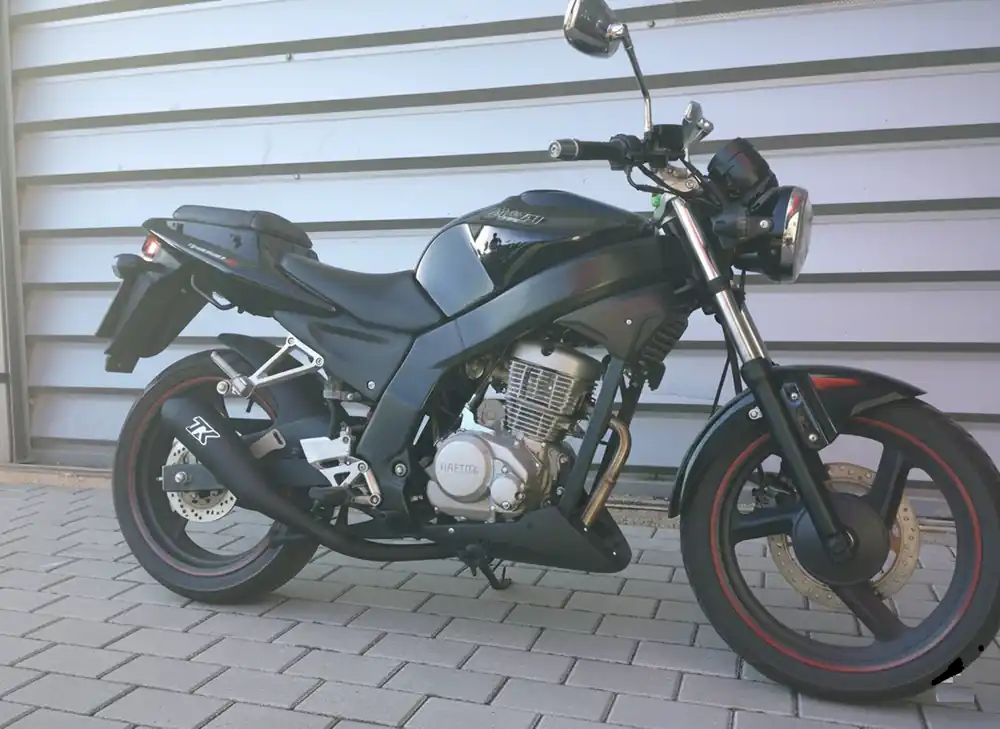 Turbo Kit Road GP Black Edelstahl Sportauspuff Daelim Roadwin 125 Direktkauf