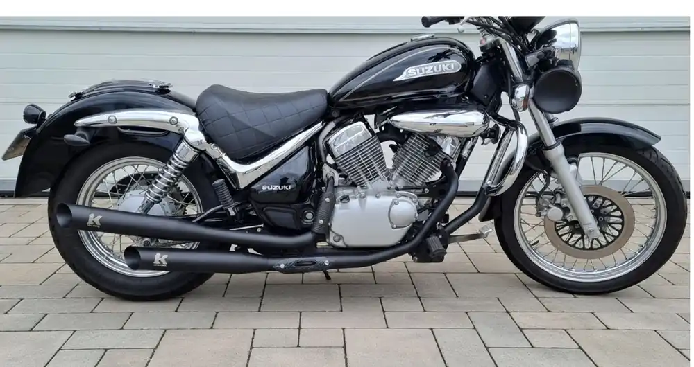 Bestseller Turbo Kit Custom Black Sportauspuff Suzuki Intruder VL 250 LC 99-07