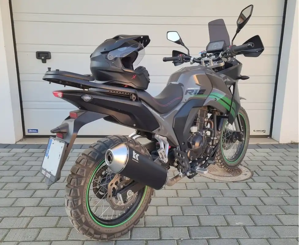 Nur Für Kurze Zeit Edelstahl Turbo Kit Sportauspuff Rieju Aventura 125 4T E5 LC 23–25