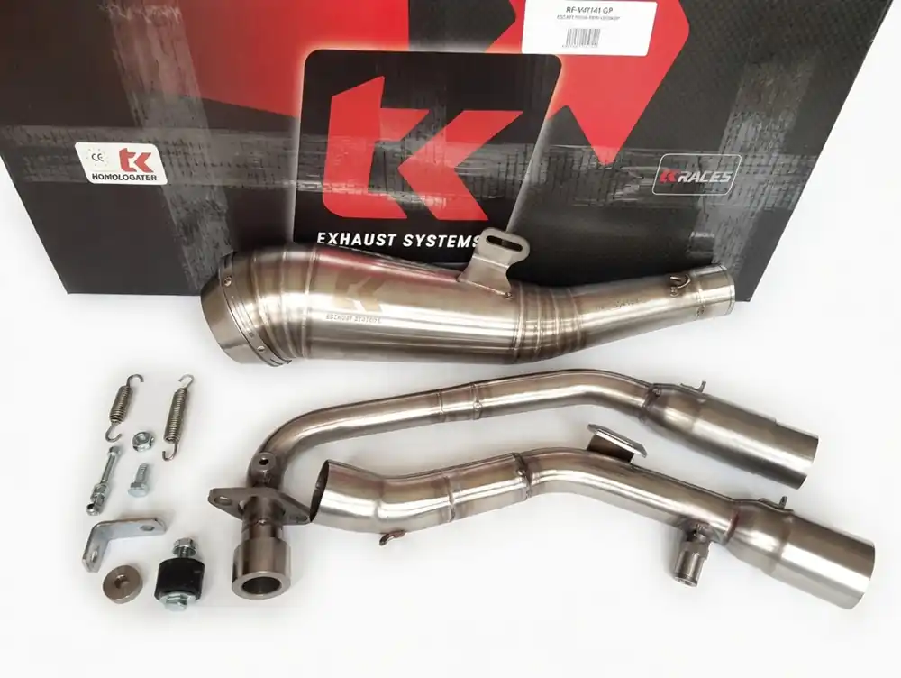 Neuheit Turbo Kit GP Edelstahl Sportauspuff VOGE R125 125R 4T LC