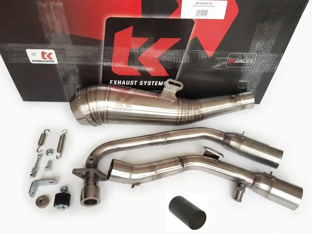 Turbo Kit GP Edelstahl Auspuff inkl. KAT VOGE R125 125R 4T LC Highlight