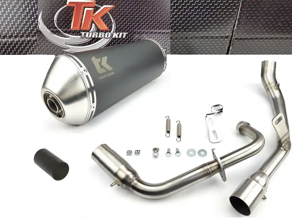 Edelstahl Turbo Kit Ersatzauspuff KAT MITT GP-2 GP2 125 125i 20-24 Neue Ware