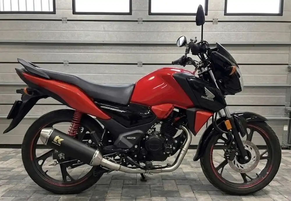 Turbo Kit Edelstahl Sportauspuff Honda CBF 125 CB 125 F CB125F AC 4T Letzte Chance