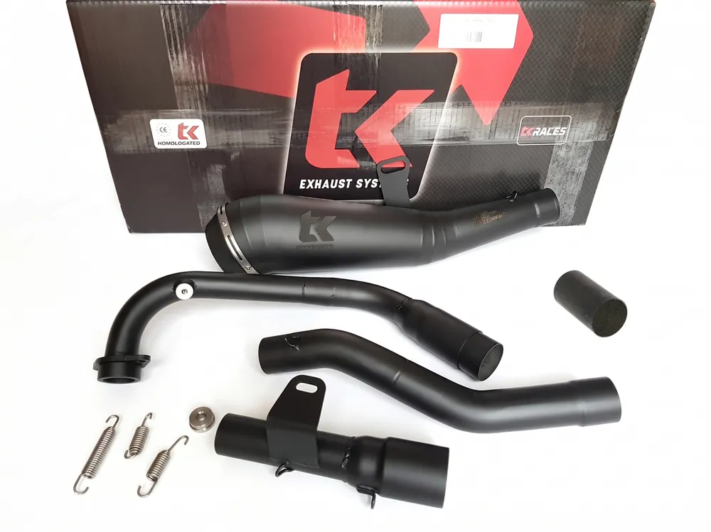 Must-Have Turbo Kit GP Black Auspuff inkl. KAT QJ Motor SRK 125S 125R 4T