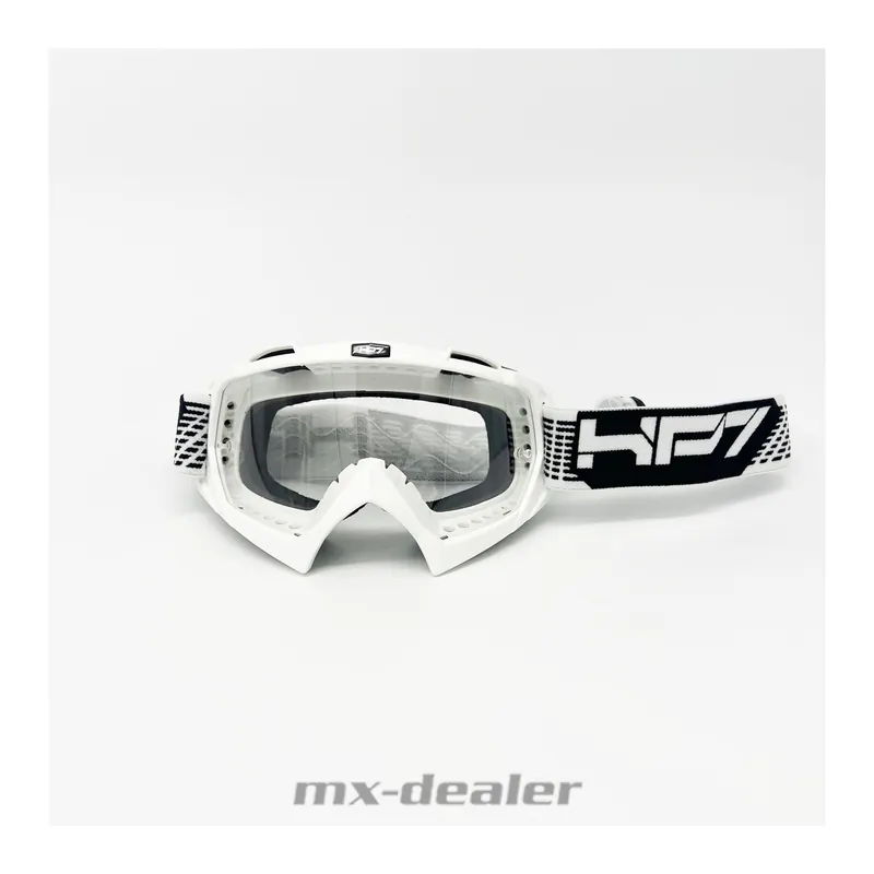 HP7 MX Enduro Brille Crossbrille Weiß klar Motocross Downhill BMX Beliebt