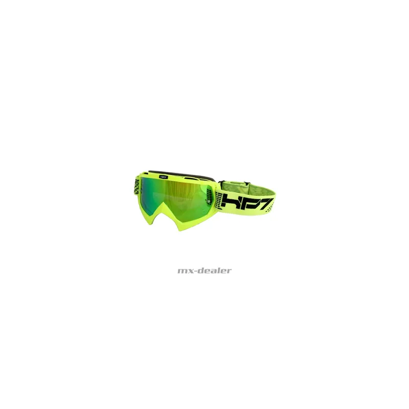 HP7 MX Enduro Brille Crossbrille Neongelb grün verspiegelt Motocross Downhill BMX Aktuell