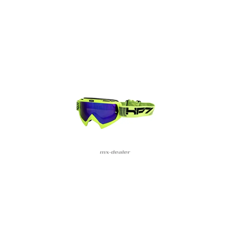 HP7 MX Enduro Brille Crossbrille Neongelb blau verspiegelt Motocross Downhill BMX Mega-Angebot