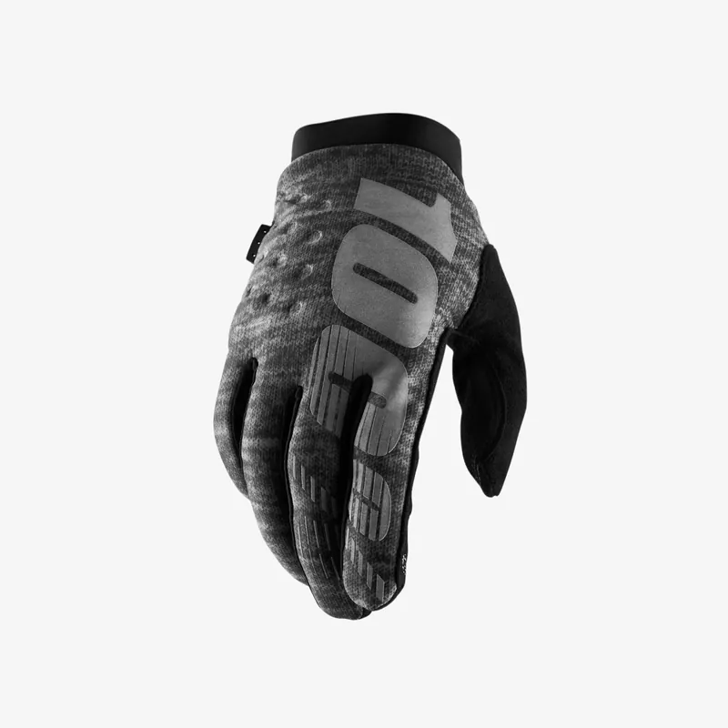 100% Prozent Brisker Microfiber Winter Handschuhe grau heather Ausverkauf