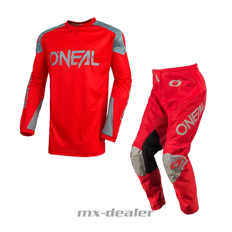 O‘Neal Matrix Ridewear Rot Grau Hose Jersey Motocross Enduro Quad Combo MTB Bestseller