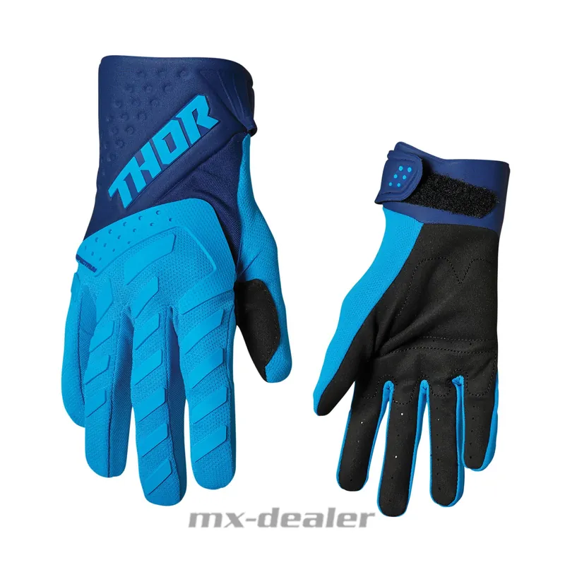 Thor Spectrum Handschuhe Blau MX Motocross Enduro Quad BMX MTB Downhill Echt