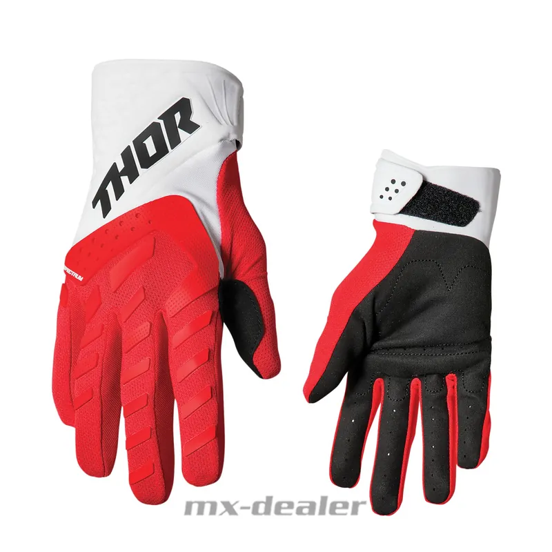 Abverkauf Thor Spectrum Handschuhe Rot MX Motocross Enduro Quad BMX MTB Downhill