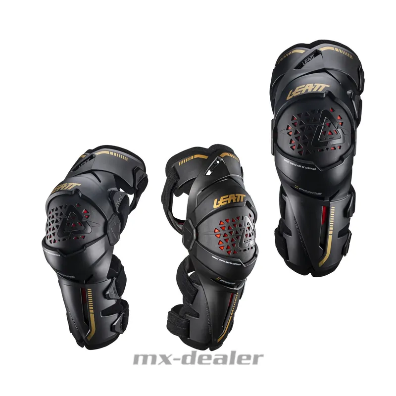 Leatt Knieorthesen Z-Frame Orthesen Version Paar Schwarz Gold XL Billig