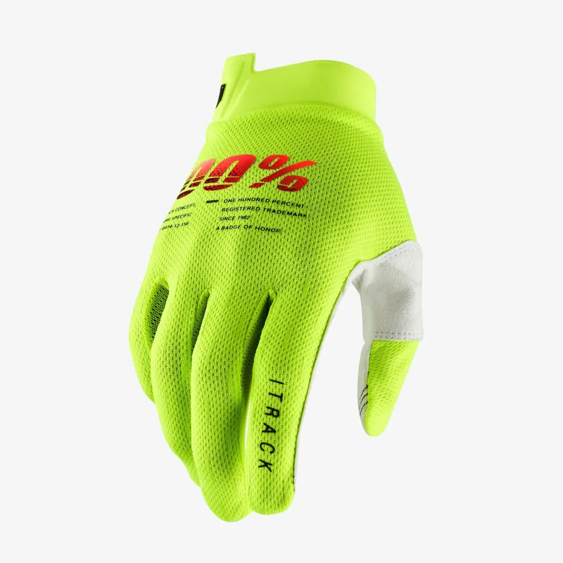 Direkt Vom Hersteller 100% Prozent itrack Handschuhe Neongelb MTB DH MX BMX FR Motocross Enduro S (8)