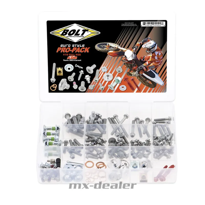 Neue Kollektion BOLT Pro-Pack Schraubenkit 180 Teile KTM Motocross Enduro Schraubenkit SX SXF EXC Six Days