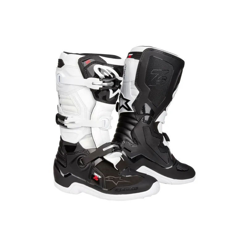 Must-Have Alpinestars Kinder Tech 7 7s Motocross Stiefel schwarz weiß Stiefel cross US 2 / EU 34