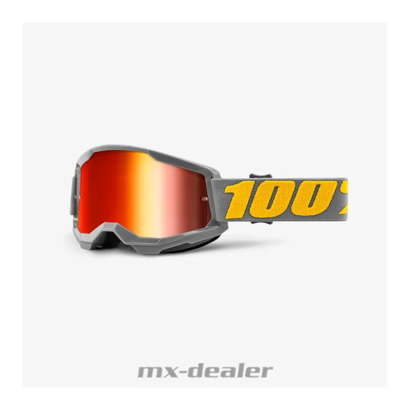 100 % Crossbrille Strata2 Izipizi Motocross Enduro Downhill MTB BMX DH verspiegelt Must-Have