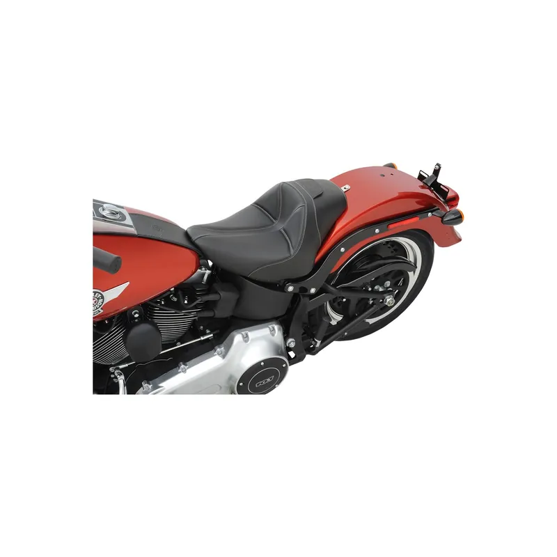 Preis Gesenkt Saddlemen Sitzbank Dominator Solo Gray Smooth Stitch f. Harley Softail 06-17 A