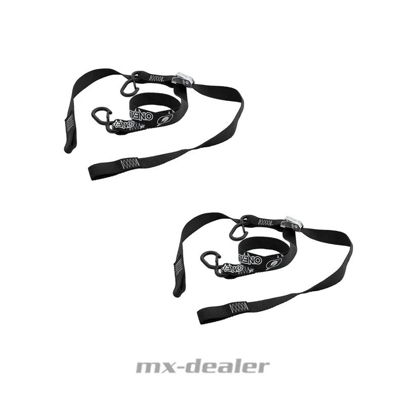 Neue Kollektion Oneal Motocross Spanngurte Deluxe MX Tie Downs 2 teilig Enduro Schwarz