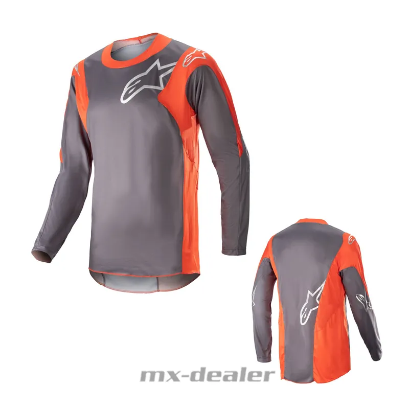 Sichere Zahlung Alpinestars Racer Hoen Magnet Hot Orange MX Motocross Cross Jersey Shirt MTB Enduro