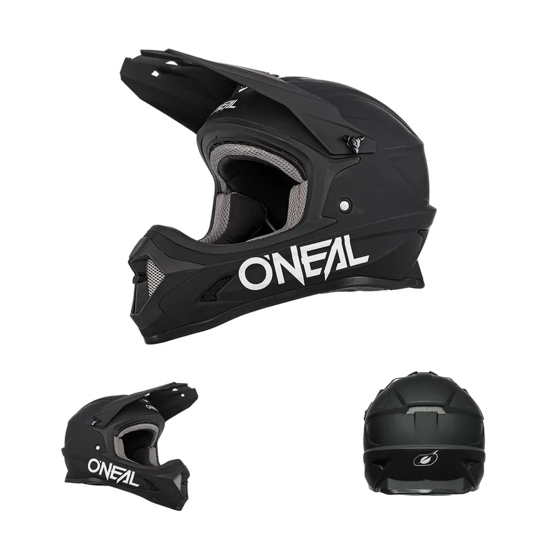 O‘Neal 1SRS Solid Matt Schwarz Kinder Youth Helm Crosshelm MX Motocross Cross Quad Heißes Angebot
