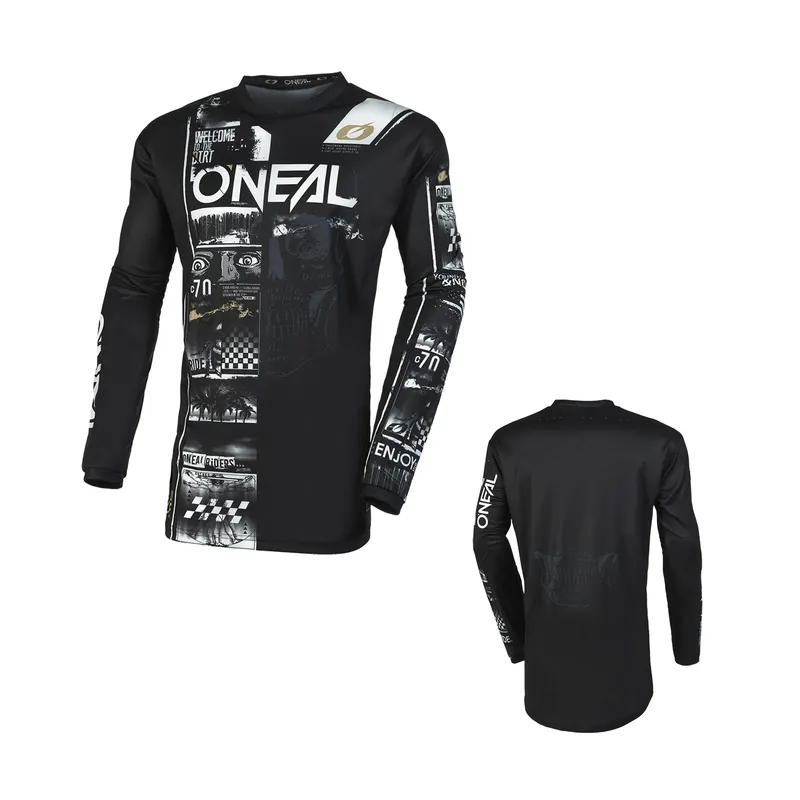 Top-Preis O‘Neal Element Jersey V.23 Attack Schwarz Weiß Trikot MX DH MTB BMX Motocross M