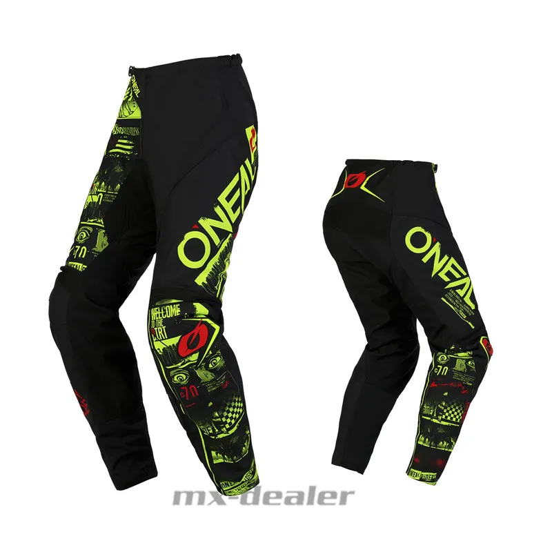 Top-Angebot O´Neal Element Crosshose V.23 Attack Schwarz Neon MX Hose Enduro Quad Motocross US 34 / EU 50