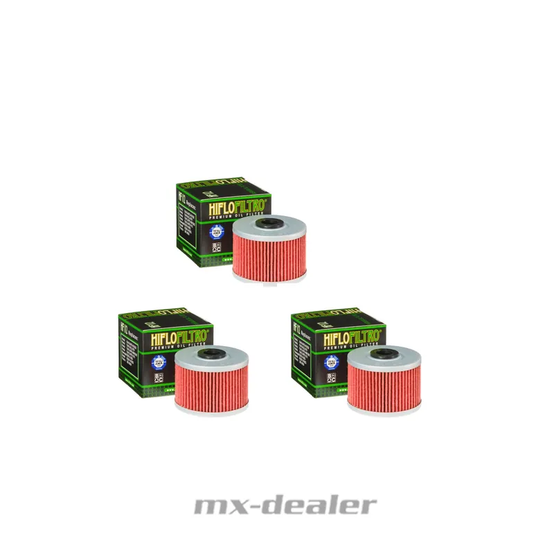 Ölfilter Hiflo HF112 3x Set ADLY AV DINLI ATV GAS HI SUN HONDA TRX ATV Expressversand