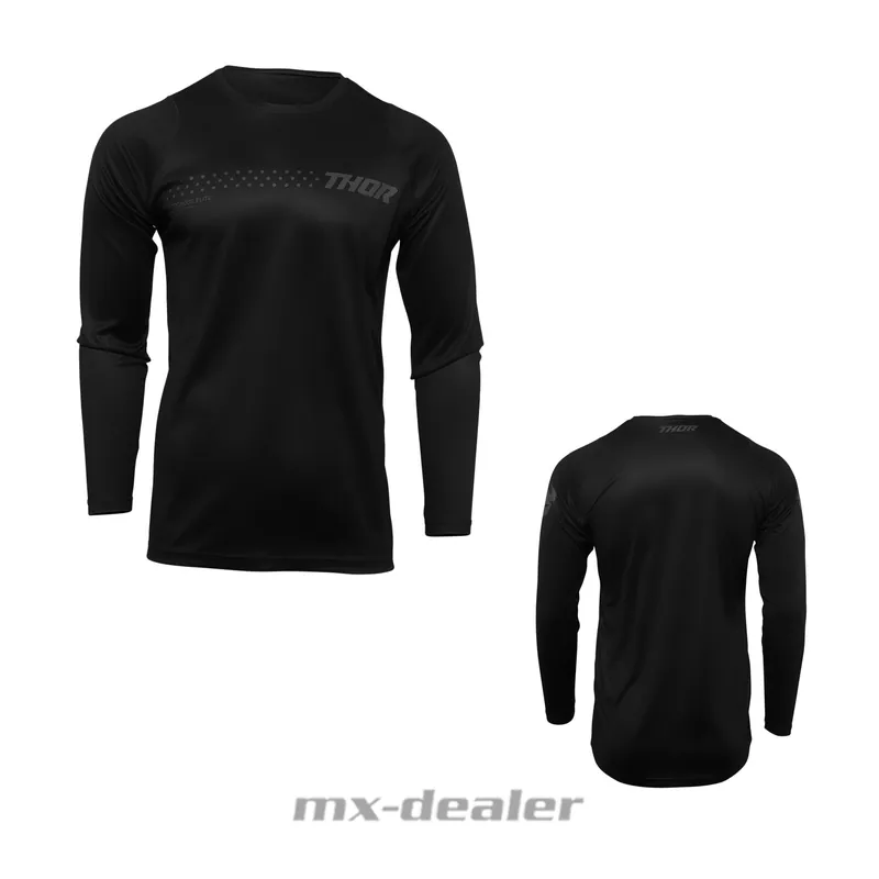 Angebot Thor MX Kinder Youth Sector Jersey Minimal Schwarz Trikot MX MTB BMX Motocross