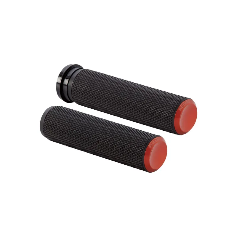 Arlen Ness Griffe Knurled schwarz/orange eloxiert elektronisches Gas Direkt Vom Hersteller