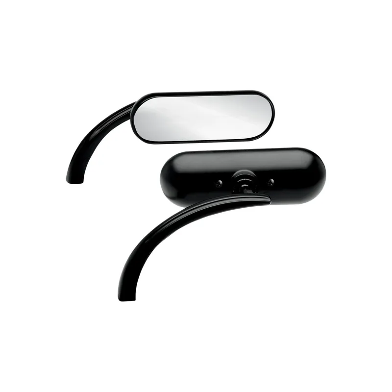 Günstig Arlen Ness Spiegel Micro Mini oval schwarz 4-1/2 Zoll 13-412