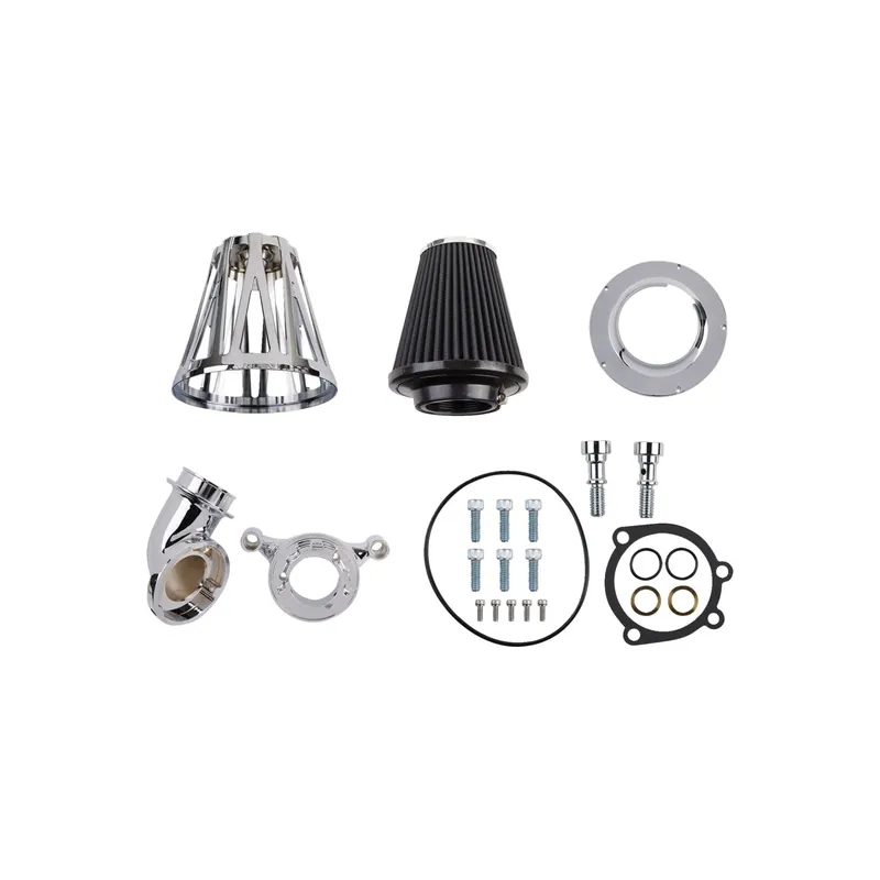 Abverkauf Arlen Ness Luftfilter Monster Sucker Crossfire chrom f. Harley Twin Cam 99–17