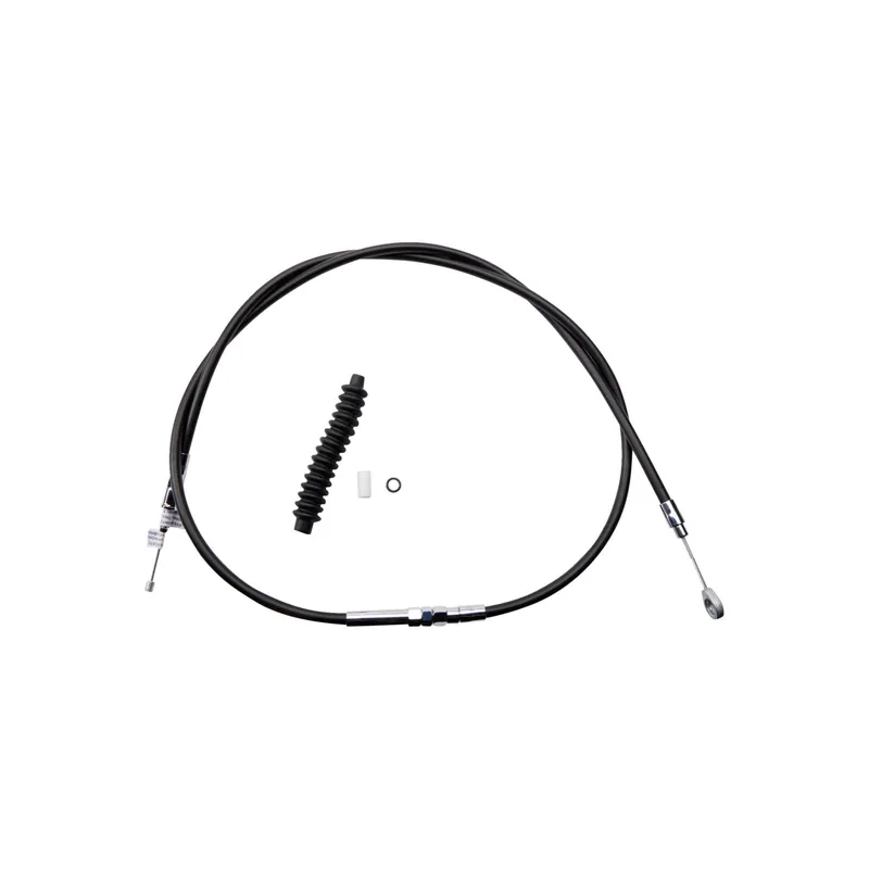 Drag Specialties High-Kupplungszug aus schwarzem Vinyl Standard Standard f. 04HE Neue Kollektion