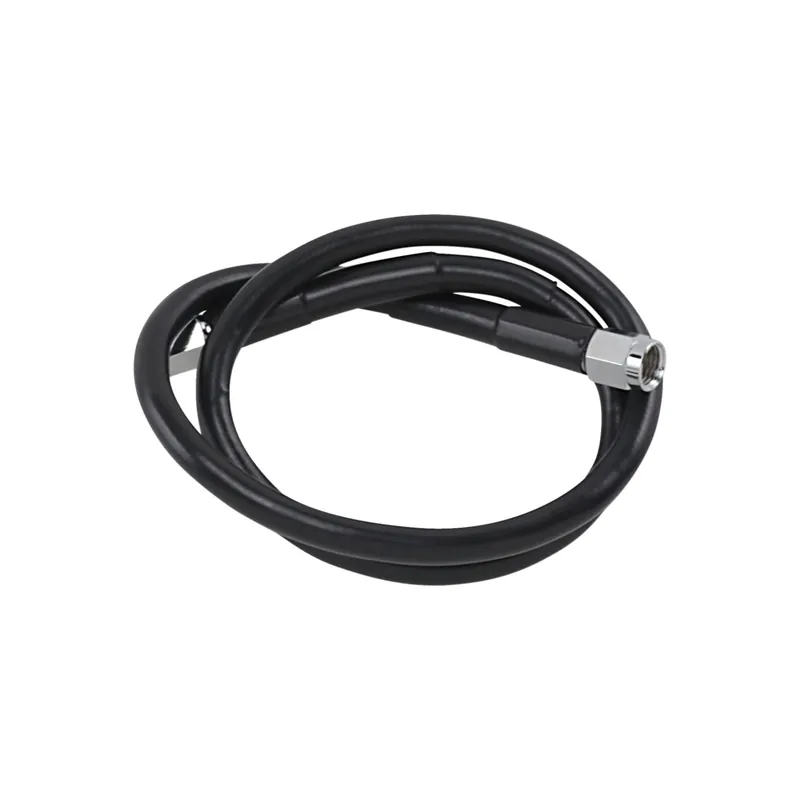 Sichere Zahlung Drag Specialties Universal-Bremsleitung L26" Schwarz vorn
