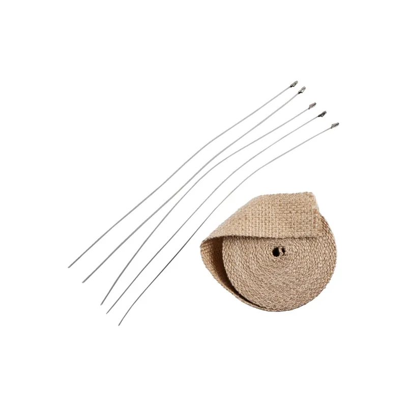 Neue Kollektion Drag Specialties Auspuffband-Kit L7,6 m B50,8mm Tan