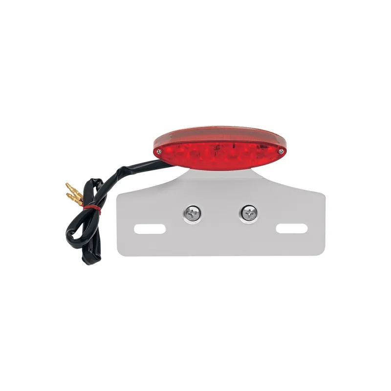Drag Specialties Mini LED-Katzenaugen-Rückleuchte mit Kennzeichenhalterung B2" Sichere Zahlung