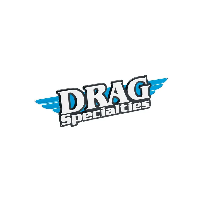 Drag Specialties Metall-Werbeschild B2" H7" Schwarz Neuheit