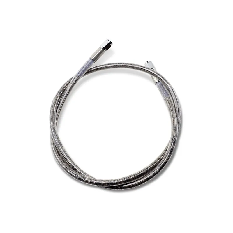Drag Specialties Universal-Bremsleitung L38" Clear-Coated vorn Sofort Bestellen