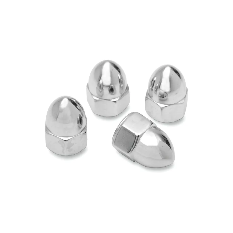 Schneller Versand Drag Specialties Chrome Ware Hutmuttern 10-24