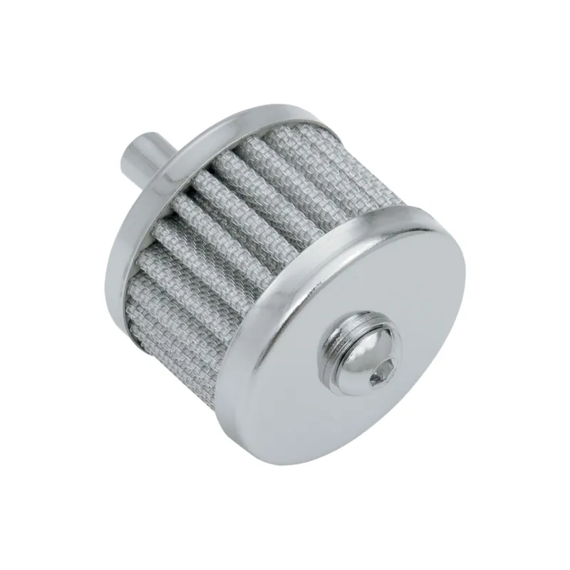 Drag Specialties Kurbelgehäuseentlüfter-Ersatzfilter Aluminum Bolt/Chrom Schnäppchen