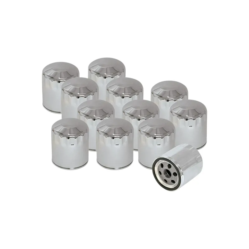Echt S&S Ölfilter chrom 12er Pack f. Harley Buell/Sportster 91-22