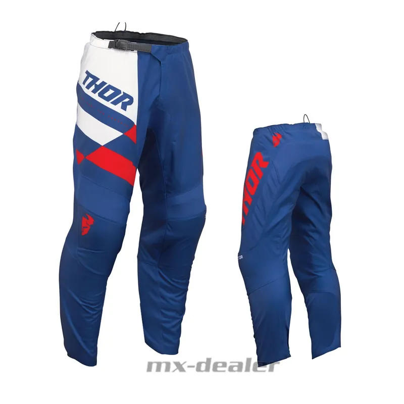 Aktuell Thor MX Sector Checker Navy Rot Crosshose Cross Motocross Enduro Quad US 38 / EU 54
