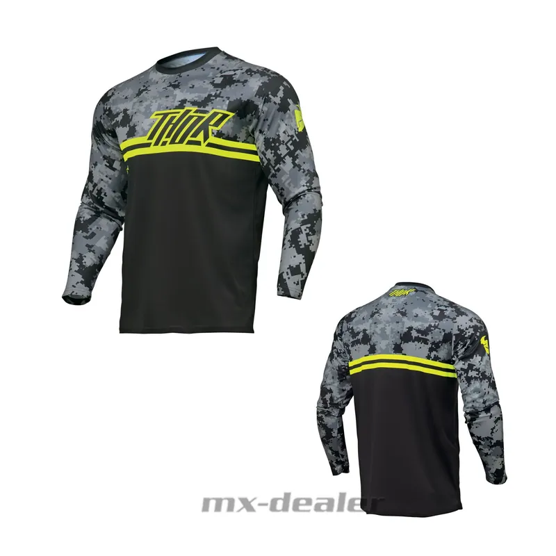 Thor MX Kinder Youth Sector Jersey Digi Camo SchwarzTrikot MX MTB BMX Motocross US M / EU 128 Neuheit