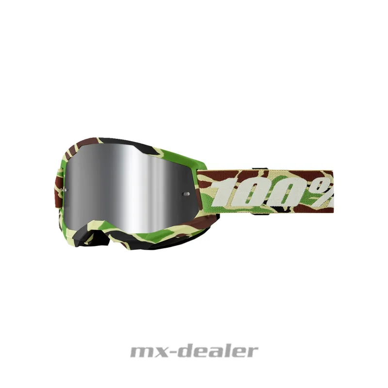 Markenware 100 % Crossbrille Strata2 War Camo Motocross Enduro Downhill MTB BMX DH verspiegelt